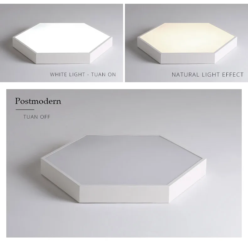 DX Ultra-Thin Hexagon Ceiling Lights (9)