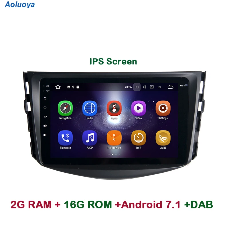 

Aoluoya IPS 2GB RAM Quad Core Android 7.1 CAR DVD GPS Navigation Player For Toyota RAV4 RAV 4 2007 2008 2009 2010 2011 Radio DAB