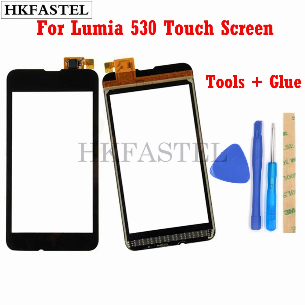 Hkfatel Высокое качество Сенсорная панель для Nokia Lumia 530 RM-1017 сенсорный экран