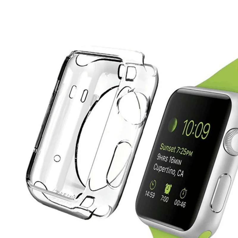 

38mm 42mm Watches Band Accessories Case for Apple Watch Case Silicone Screen Protector Hd Clear Ultra-thin for Watch Cover