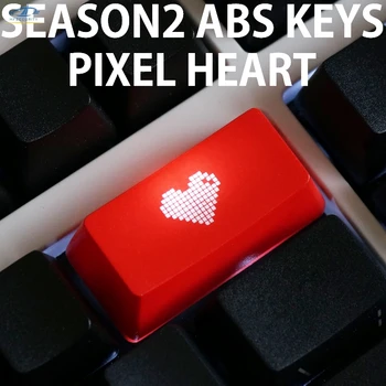 

[HFSECURITY] Red Heart Color ABS Backlight Mechanical Keyboard Keycaps Enter Key Backspace