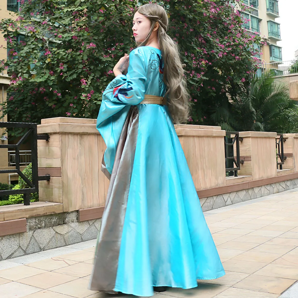 Custom Made Game of Thrones Queen Cersei Lannister Green Exclusive Dress Costume Adult Women Dance Party Cosplay Costume (3)