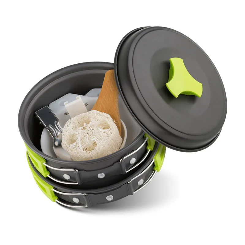 Lightweight Camping Cookware Tableware 10 Pieces Kit Outdoor Cooking Equipment Backpacking Gear Hiking Cooker Bowls Set Lightweight Camping Cookware Tableware 10 Pieces Kit Outdoor Cooking Equipment Backpacking Gear Hiking Cooker Bowls Set