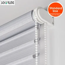 SCHRLING роскошных прозрачных Шангри-ла рулонных жалюзи на заказ сверху вниз снизу вверх детское защитное окно штора стандартного размера