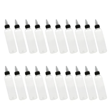 

20 Pcs Point Mouth Spout Cap Dropper Applicator Bottles 100ml
