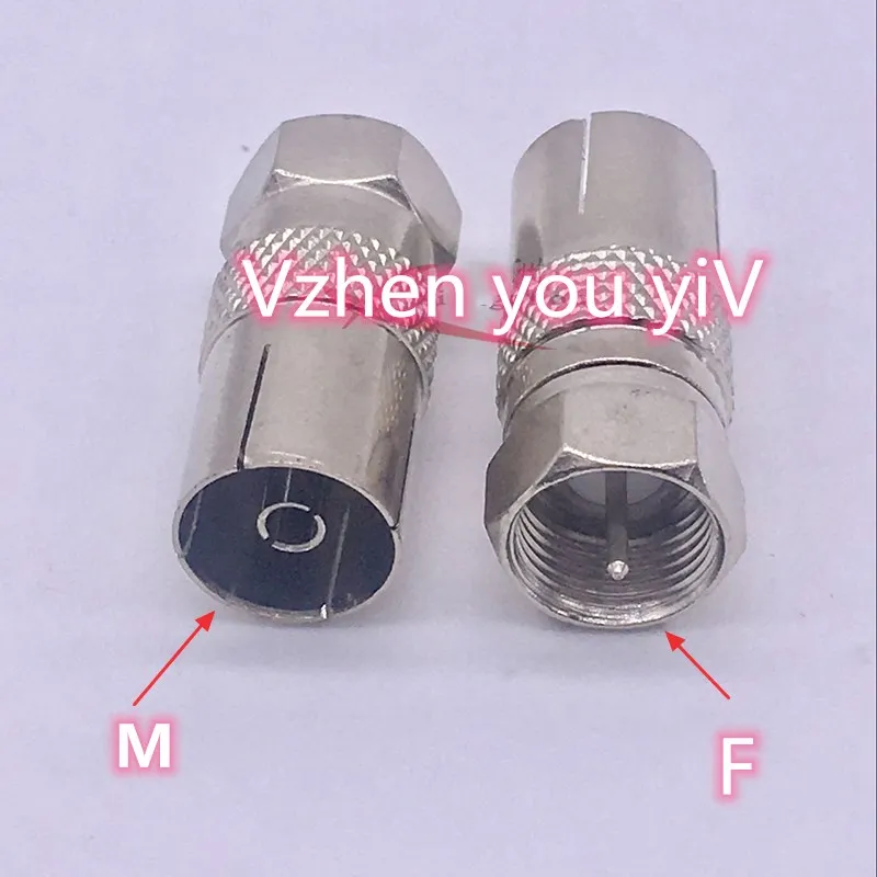 10 шт./лот 5 шт. M + F резьбовой Британский F-Head ротационный RF материнский кабель ТВ Gehua