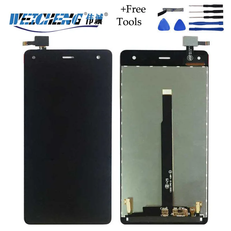 

WEICHENG LCD with Touch Screen For Dexp Ixion X355 Zenith LCD screen display Digitizer for DEXP X355 lcd Black Color