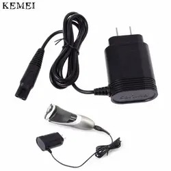 Kemei Портативный DC12V/5,4 Вт Черный Бритва Зарядное устройство Мощность для Philips hq7 HQ8 HQ9 Norelco Razor AC адаптер США Plug Новый