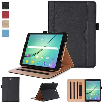 

New Foldable Business Leather Case for Samsung Galaxy Tab S3 9.7" Handheld Stand Card Smart Cover for Samsung Tab S3 T820 T825