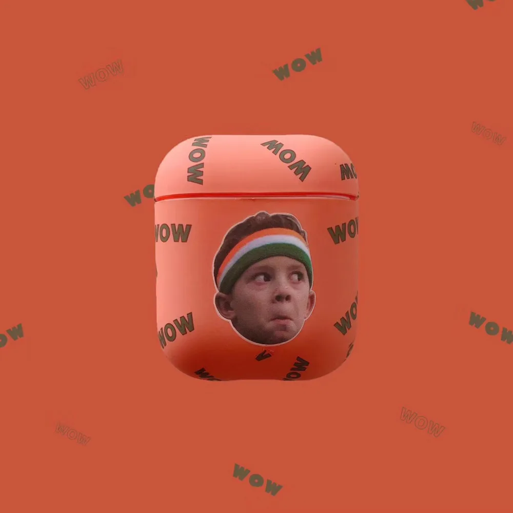 

Tide funny boy WOWWOW fashion hard PC Case For Apple Airpods Shockproof Cover For NEW AirPods Wireless Bluetooth Earphone case