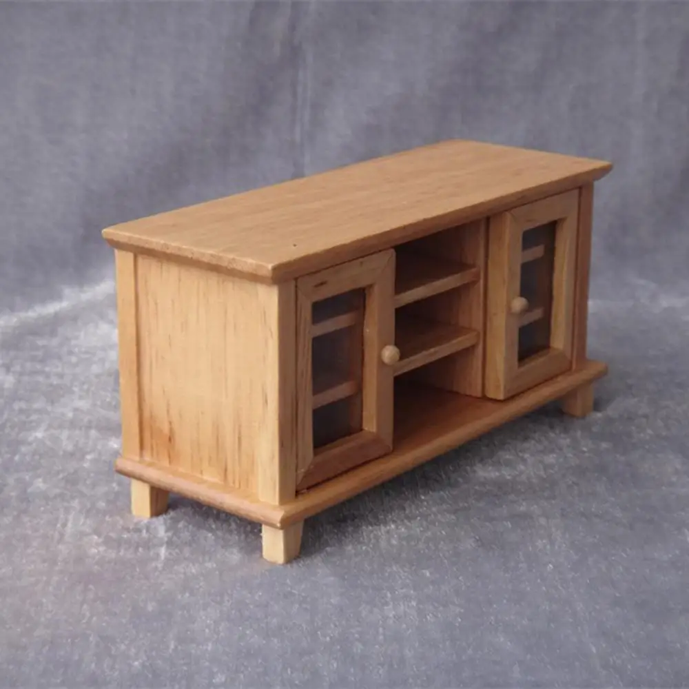 1/12 Кукольный дом миниатюрный деревянный шкаф для телевизора мебель для гостиной аксессуары