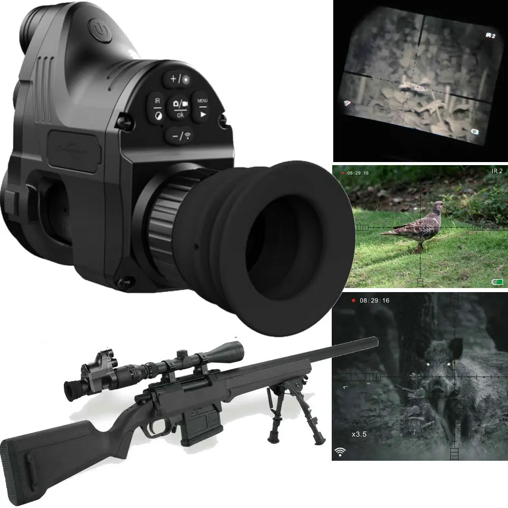 للرؤية الليلية البصريات أحادي ل بندقية Riflescope ث/واي فاي APP 200 M المدى NV نطاق 850nm IR للرؤية الليلية البصر الصيد كاميرا رقمية للرؤية الليلية البصريات أحادي ل بندقية Riflescope ث/واي فاي APP 200 M المدى NV نطاق 850nm IR للرؤية الليلية البصر الصيد كاميرا رقمية
