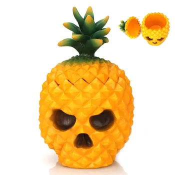 

Creative Resin Pineapple Skull Statue Storage Box Home Desk Office Room Decor Gift Halloween Party Decoration