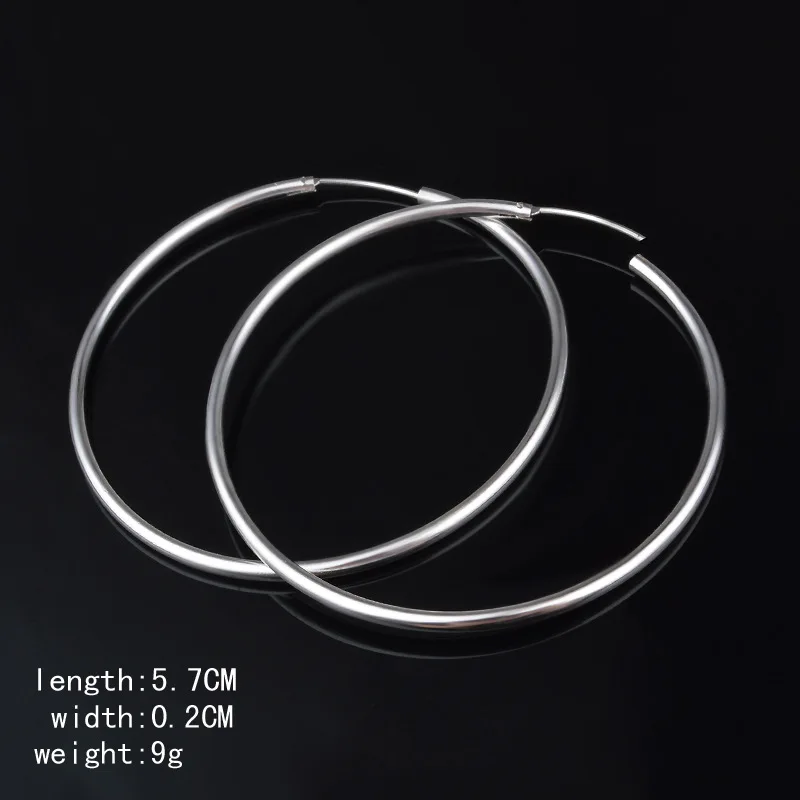 XIYANIKE 925 пробы серебряные модные дикие преувеличенные круглые серьги для женщин Стерлинговое Серебро-ювелирные изделия Oorbellen Brincos VES6507