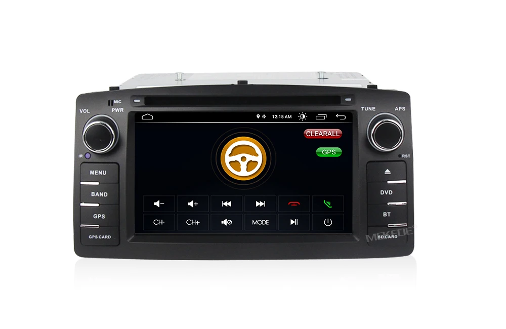 Sale Quad core car radio Fit for Toyota Corolla E120 BYD F3 with android 8.1 system support gps dvd navigation autoaudio wifi BT SWC 10