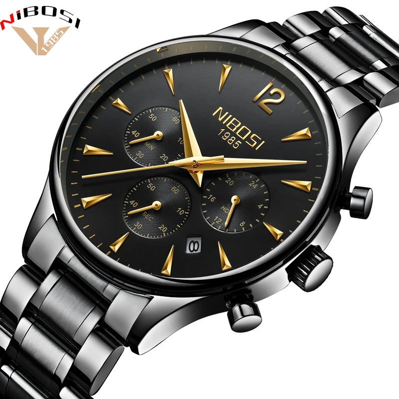 

Relogio NIBOSI Quartz Analog Watch Men Luxury Classic Mens Watches Top Brand Luxury Chronograph Watches Relogio Masculino Saat
