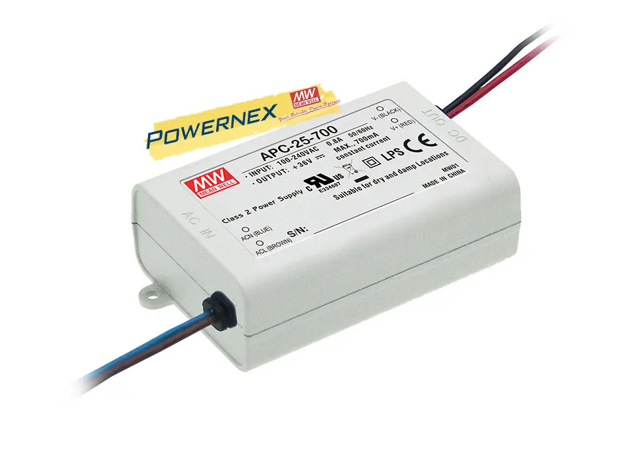 

[PowerNex] MEAN WELL original APC-25-350 25~70V 350mA meanwell APC-25 25~70V 24.5W Single Output Switching Power Supply