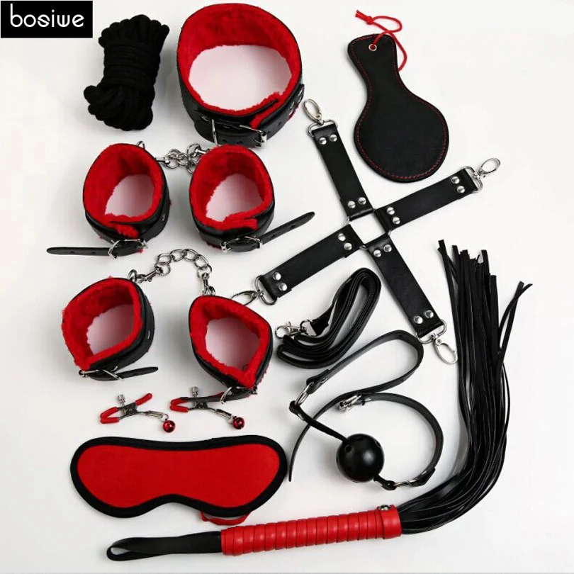 Acheter Jeux Pour Adultes En Cuir 10 Piècesensemble Produits Sexuels Bdsm Objet 