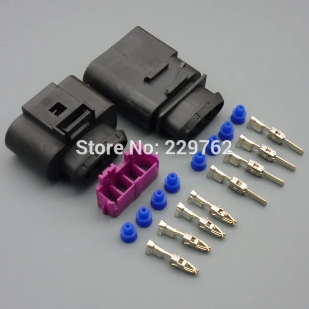 Shhworld sea1sets 4pin 1J0973724 1J0973824 4 пути автомобильный Водонепроницаемый Электрический разъем Ремонтный комплект чехол для audi для VW