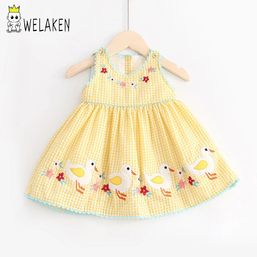 

welaken Kids Dresses For Girls Children's Clothing Summer Dresses For Toddler Girls Dress Baby Girls Clothes