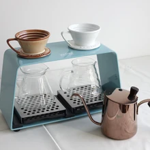 Welhome акрил welhome капельного подставка для чашек 2 отверстия/Капельное кофе стенд производителя/кофейная чашка стенд с высоким качеством и элегантным дизайном