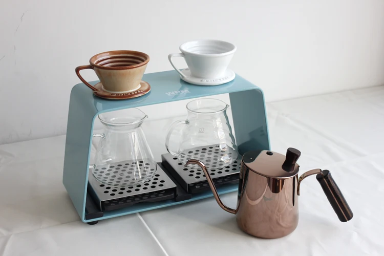 Acrylic welhome Drip coffee stand 2 hole/drip coffee maker stand/coffee
