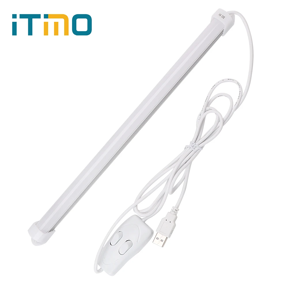 

ITimo Color changeable Home Decor USB LED Bar lights Desk Reading Light Switch Rigid Strip Night Lamp 60LEDs 5W Tube Table Lamp