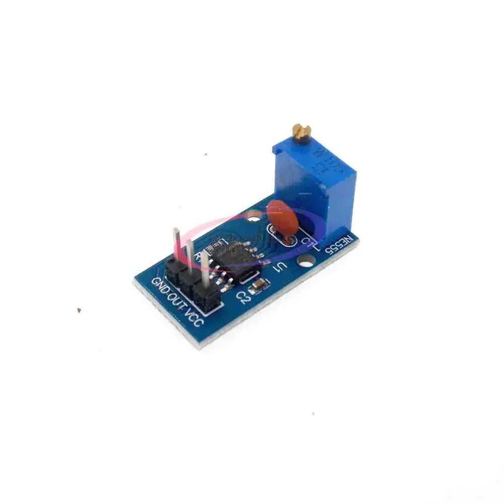 

2pcs NE555 Adjustable Resistnce Frequency Pulse Generator Module For Arduino Smart Car 5V-12V Single Channel Output Module