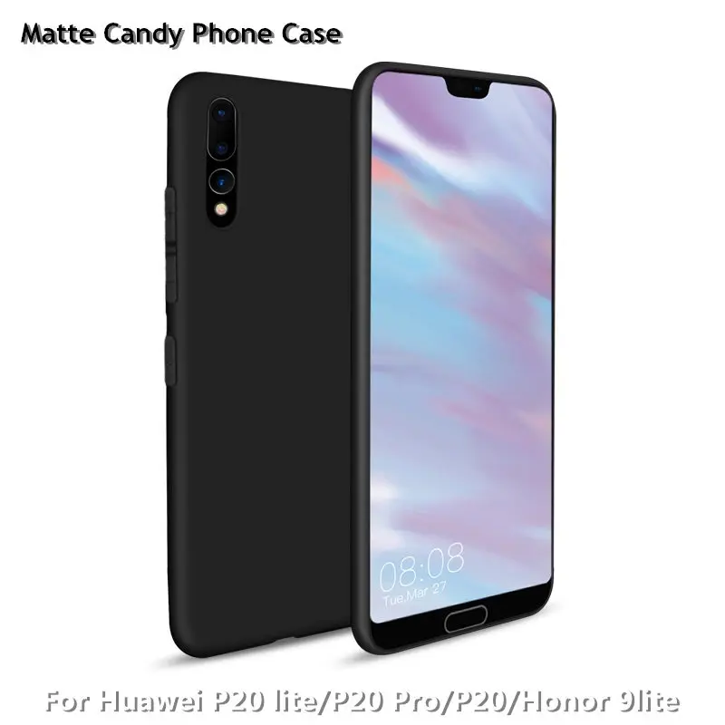 

2018 New Matte Candy Phone Case For Huawei P20 lite P20Pro Nova 3E Soft TPU Cover For Honor 9lite smart phone Flexible Bag