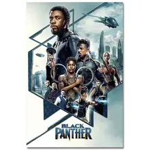 TAAWAA Black Panther Art Silk Movie Poster and Prints 12x18 32x48 inches Wall Art Picture for Living Room Home Decor TAAWAA Black Panther Art Silk Movie Poster and Prints 12x18 32x48 inches Wall Art Picture for Living Room Home Decor