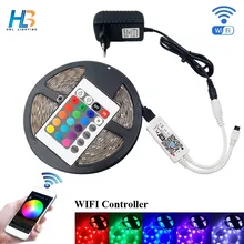 LED Strip Light 5M 10M 15M 5050 WIFI led Strip DC 12V Led tape IP20 IP65