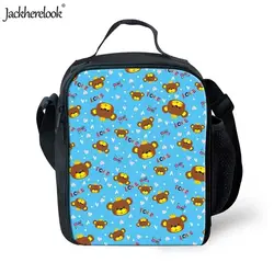 Jackhereook детский изолированный рюкзак для ланча с изображением милого медведя для маленьких девочек и мальчиков, сумка для пикника, сумка для