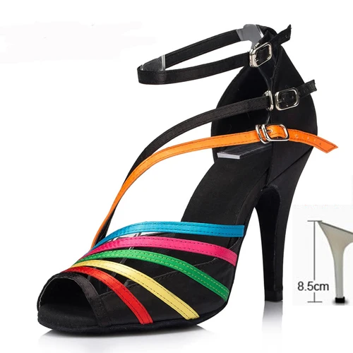 Большие размеры 33-42 мягкая пикантная Удобная атласная танцевальная обувь для