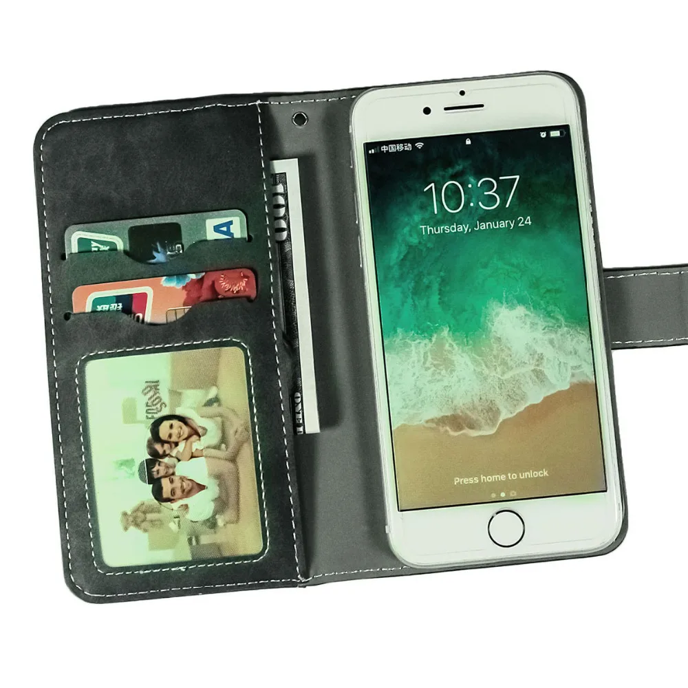 Винтажный кожаный бумажник Doogee BL9000 чехол " роскошный 3 передних отделения для карт защитный чехол с магнитной подставкой для телефона