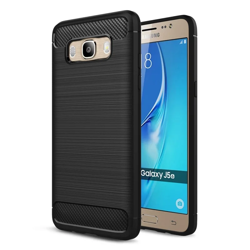 

Shell for Galaxy J5 (2016)SM-J510 Cover Case Carbon Fibre Brushed TPU Phone Cases for Samsung Galaxy J 5 (2016) Mobile Phone Bag