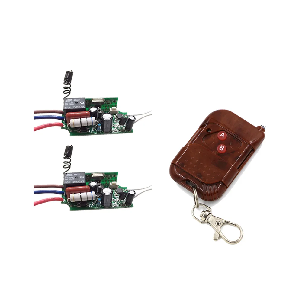 

AC220V Wireless Remote Control Switch and Manual Controller for LED Lamp Light Mini 2 Receivers & Transmitter 315Mhz/433Mhz