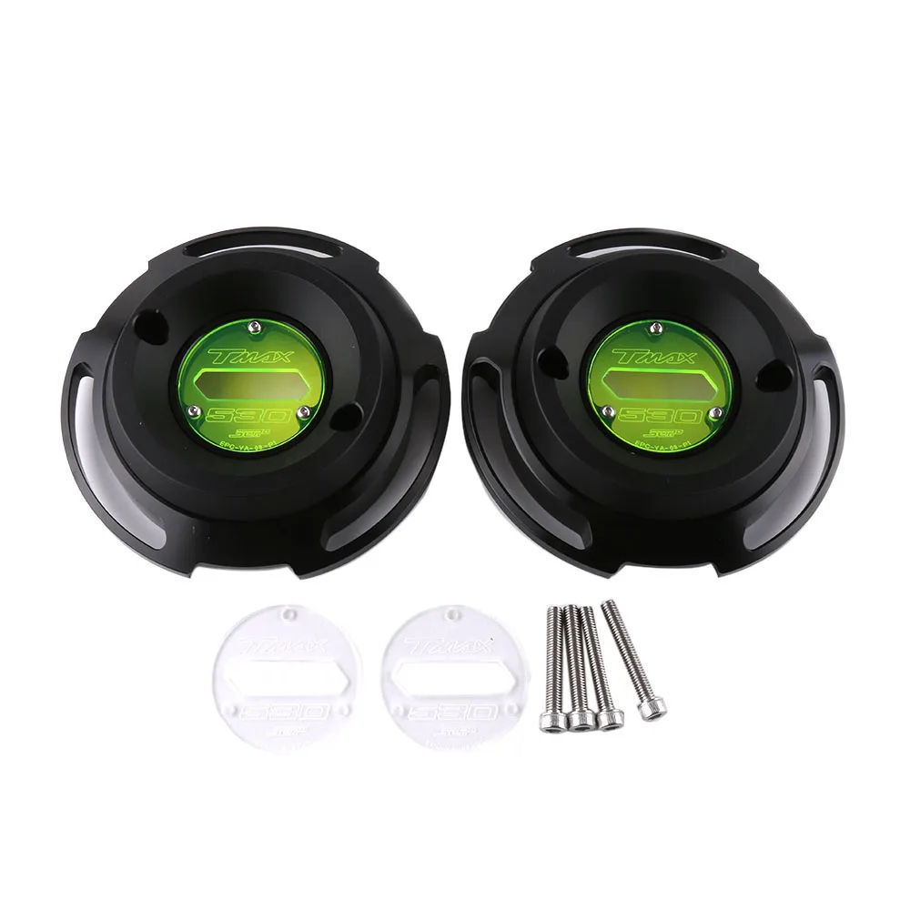 Motorcycle Accessories CNC Aluminum Alloy Left Right Engine Protective Guard Cover For YAMAHA TMAX T MAX 530 SX DX 2017 2018 (6)