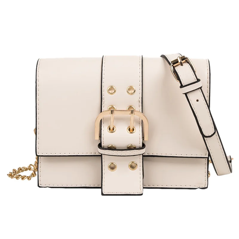 

New Fashion College Wind Small Square Bag Broadband Contrast Color Shoulder Messenger Bag