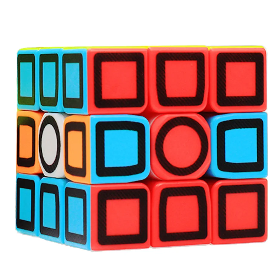 Z cube полые углеродного волокно 3x3x3 кубар-Рубик на скорость стикеры игрушка магический куб обучения детей Образование игрушечные лошадки