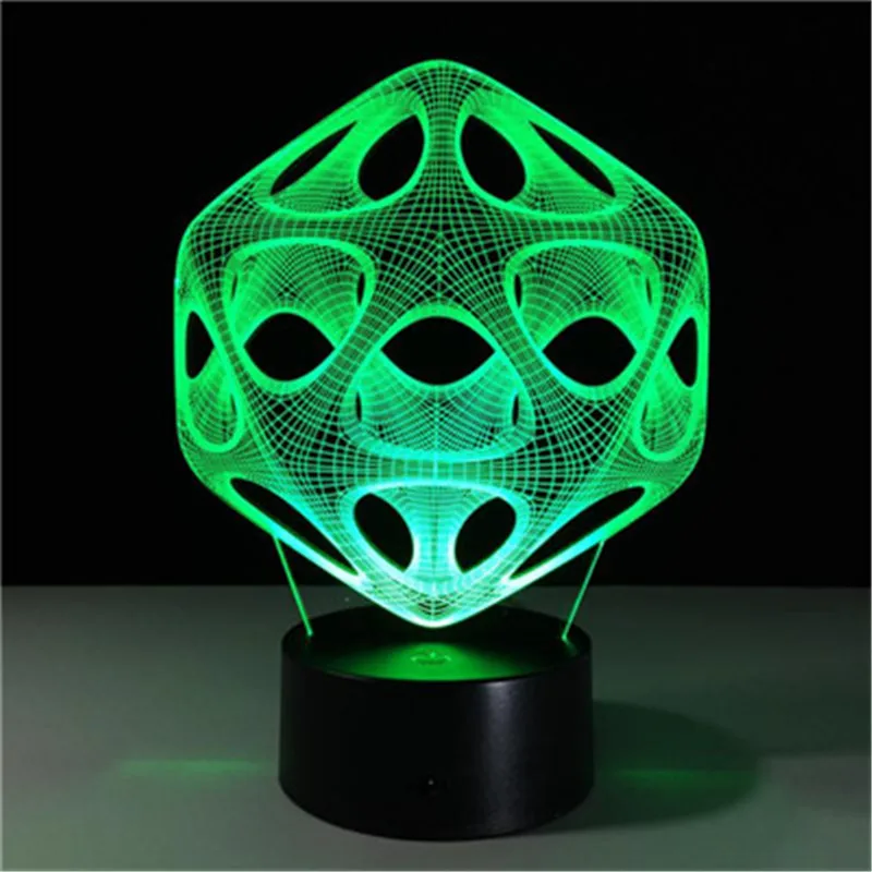 

LED night light USB Charging 3D illusion Visual Night Light 7 Colors Change LED Desk Lamp Bedroom Home Decor valentines day gift