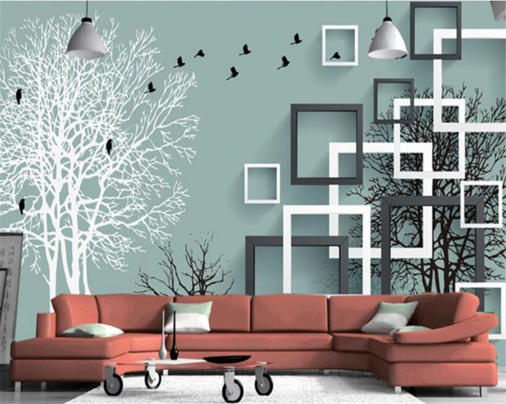 Beibehang Wallpaper Untuk Dinding 3 D Stereo Fashion Kreatif