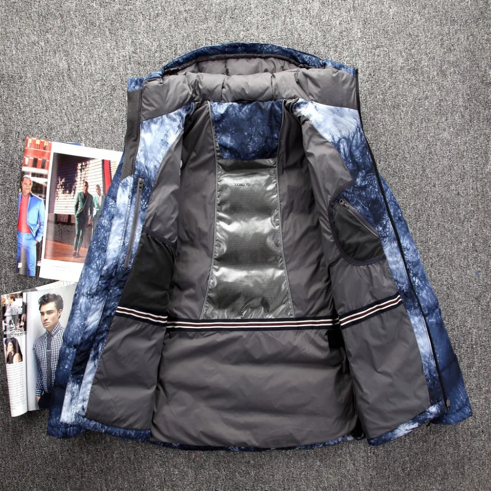 Пуховик мужской зимний с капюшоном гусиный качественный JK 723|jacket down|jacket down menjacket men