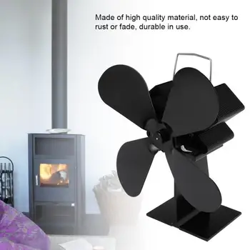 

203CFM 4 Blades Fireplace heat fan Heat Powered Furnace Top Fan Stove Heating Fan for Wood Log Burner Eco Friendly Saving