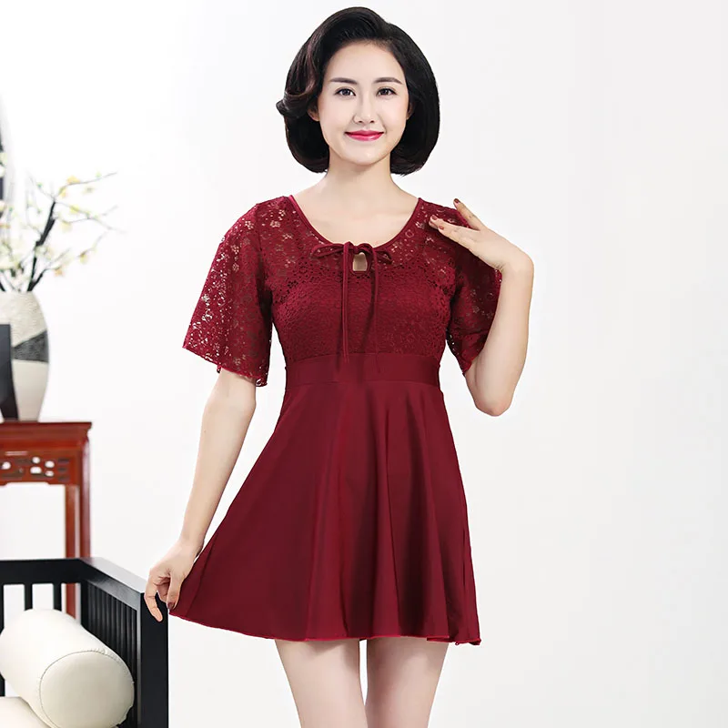 Однотонное Сетчатое пляжное платье 2019 размера плюс купальник Цельный женский