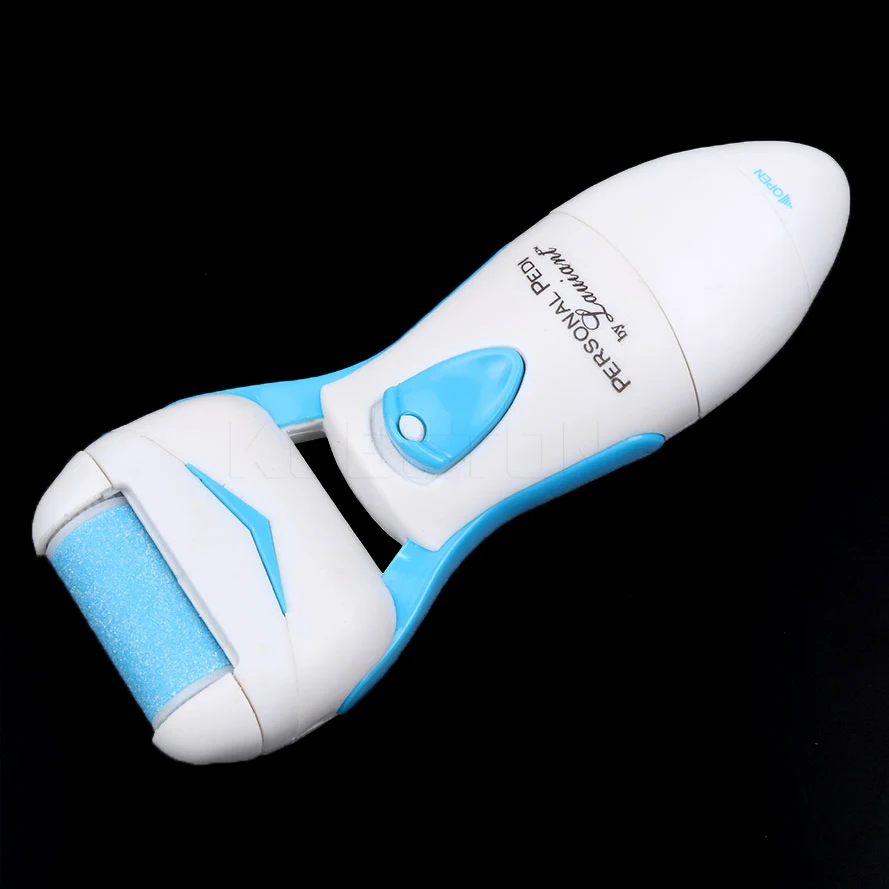 Создать брендовую электрическую пилку для ног, пилка Sholl машина средство для удаления костных наростов, ухаживает за кожей стоп роликовый инструмент, педикюрная пилка для ног Каблук 2 шлифовальных головок - Цвет: Blue