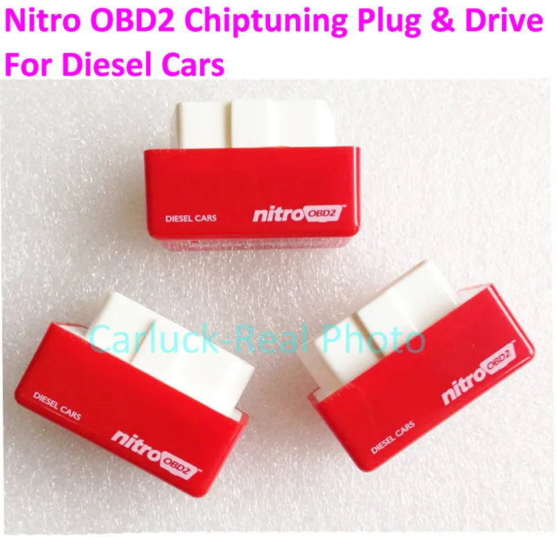 Высокая производительность NitroOBD2 чип Тюнинг дизельный ящик Nitro OBD2 OBD интерфейс больше мощности крутящий момент