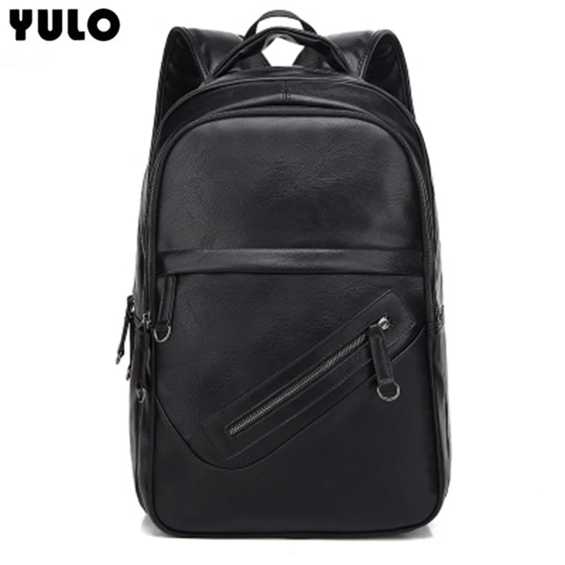 

YULO For Korean PU Men's Shoulder Bag Waterproof PU Black Shoulder Men's Bag