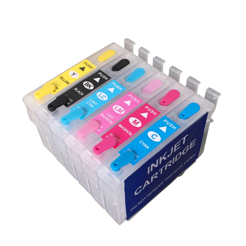 New T0981 T0986 Refillable Ink Cartridge For Epson Artisan 600/700/800