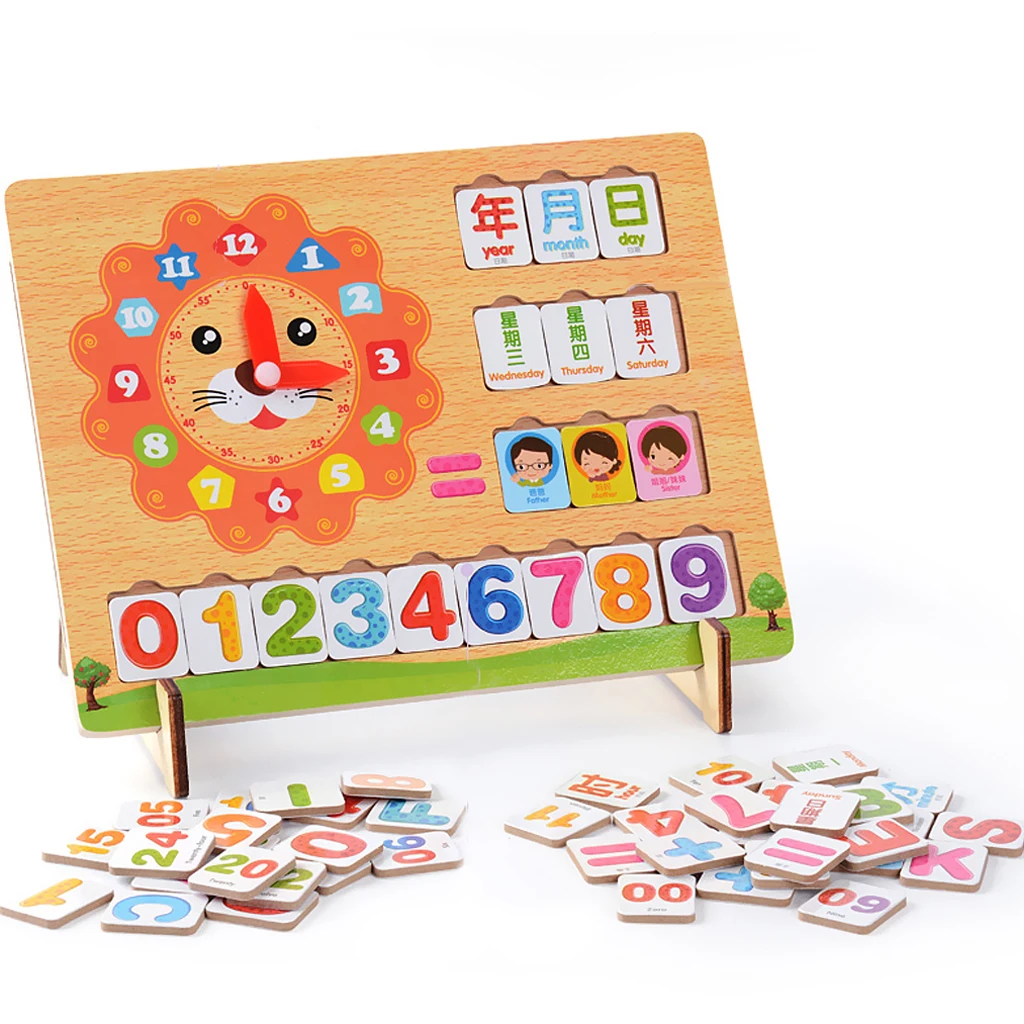 Wooden Memory and Learning Board Game - Preschool Learning Educational Toy - Colorful Matching Memory Activity Games