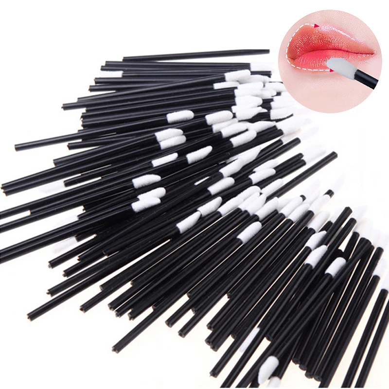 Buy 50Pcs/Pack Disposable Makeup Lip Brush Cosmetic